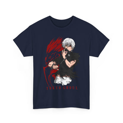 Ken Kaneki Tokyo Ghoul T-Shirt – 100% Cotton Anime Tee for Ghoul Fans