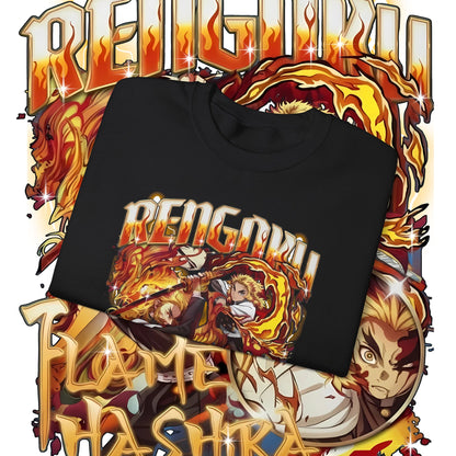Rengoku Flame Hashira Bootleg Sweatshirt – Anime Streetwear 100% Cotton