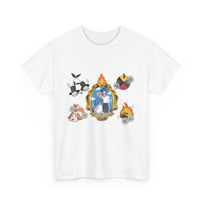 Howl Sophie Calcifer Shirt – Ghibli Anime Cotton T-Shirt for Fans