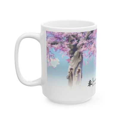 5 Centimeters Per Second Mug – Makoto Shinkai Anime Cup 11oz & 15oz – Cherry Blossom Romance Coffee Gift