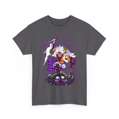 Luffy Gear 5 One Piece T-Shirt – 100% Cotton Anime Tee for Straw Hat Fans