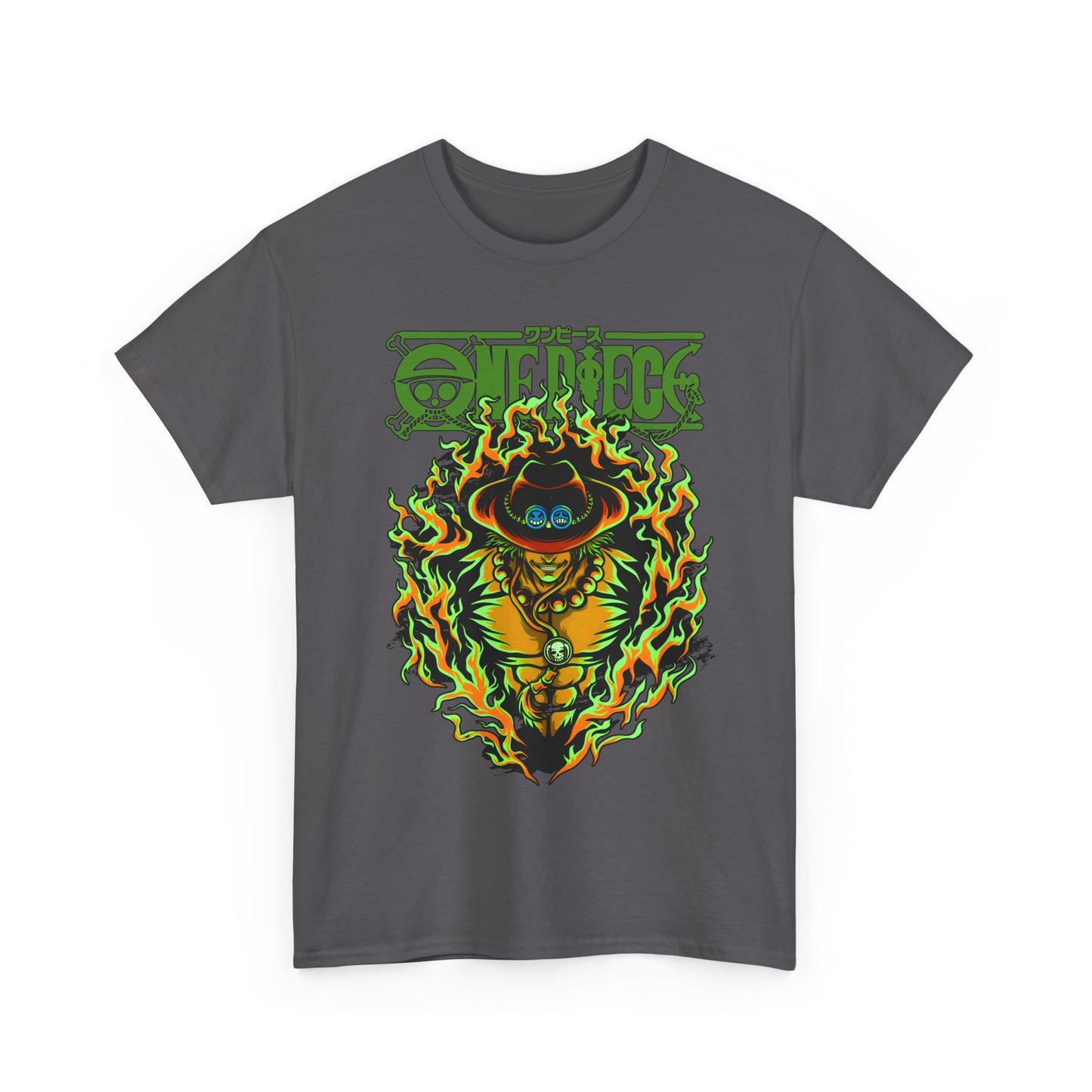 Portgas D. Ace One Piece T-Shirt – 100% Cotton Anime Tee for Fire Fist Fans