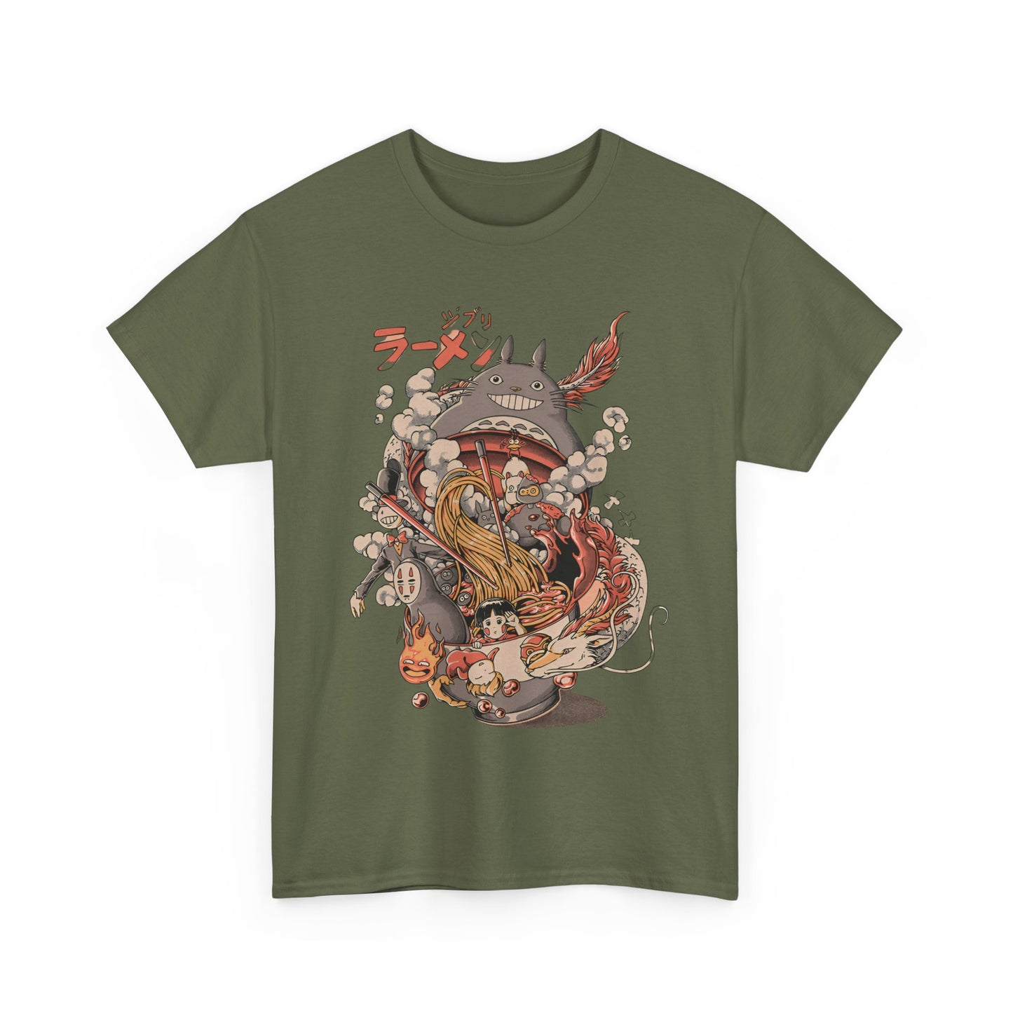 Ghibli Characters Anime T-Shirt | Studio Ghibli Cotton Tee