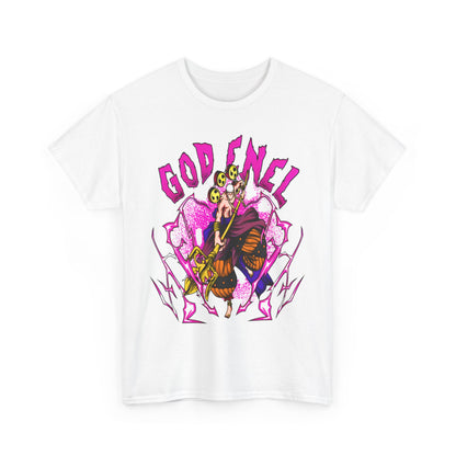 God Enel One Piece T-Shirt – 100% Cotton Anime Tee Featuring Skypiea's Thunder God