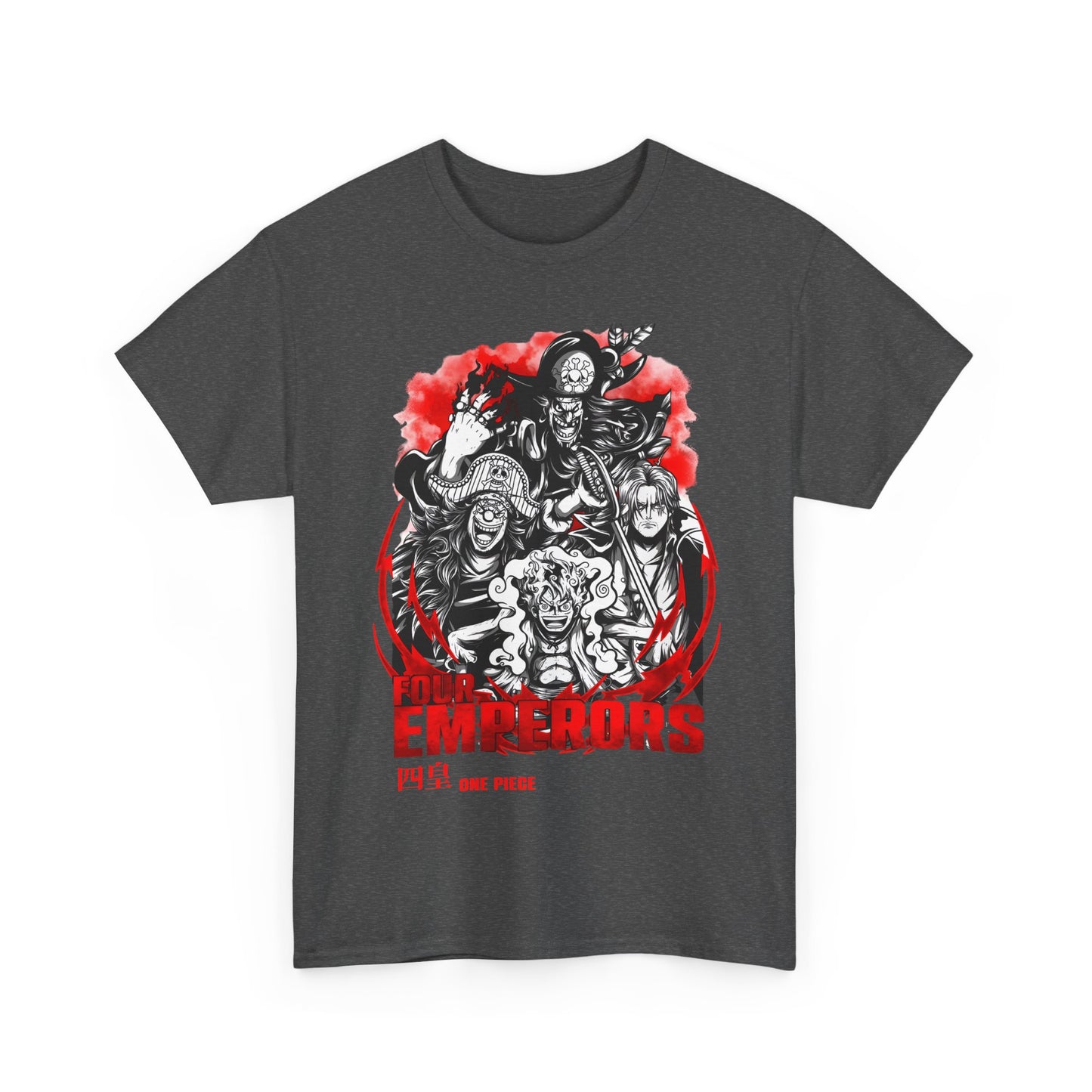Four Emperors One Piece T-Shirt – 100% Cotton Anime Shirt Featuring Yonko Legends