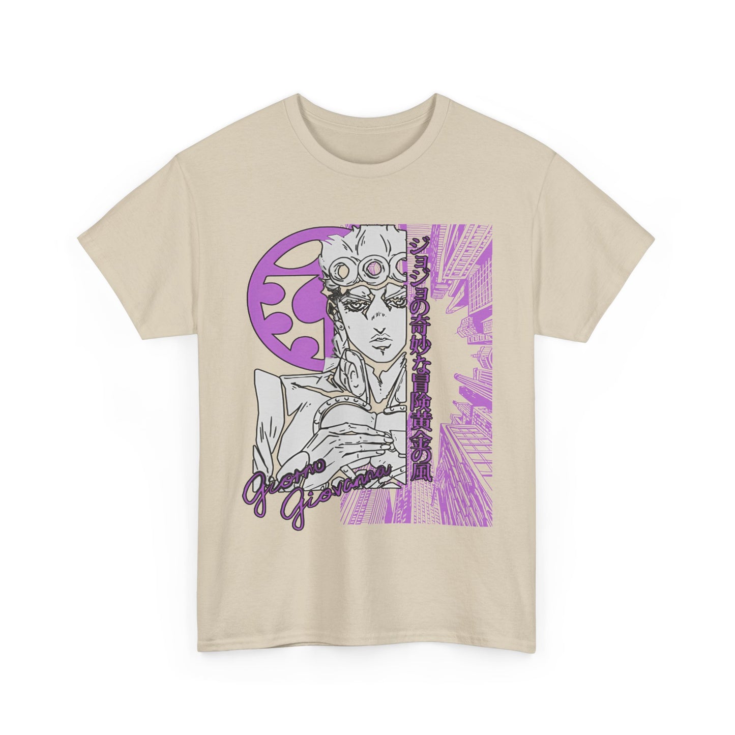 Giorno Giovanna T-Shirt – 100% Cotton JoJo’s Bizarre Adventure Anime Tee for Stand Users