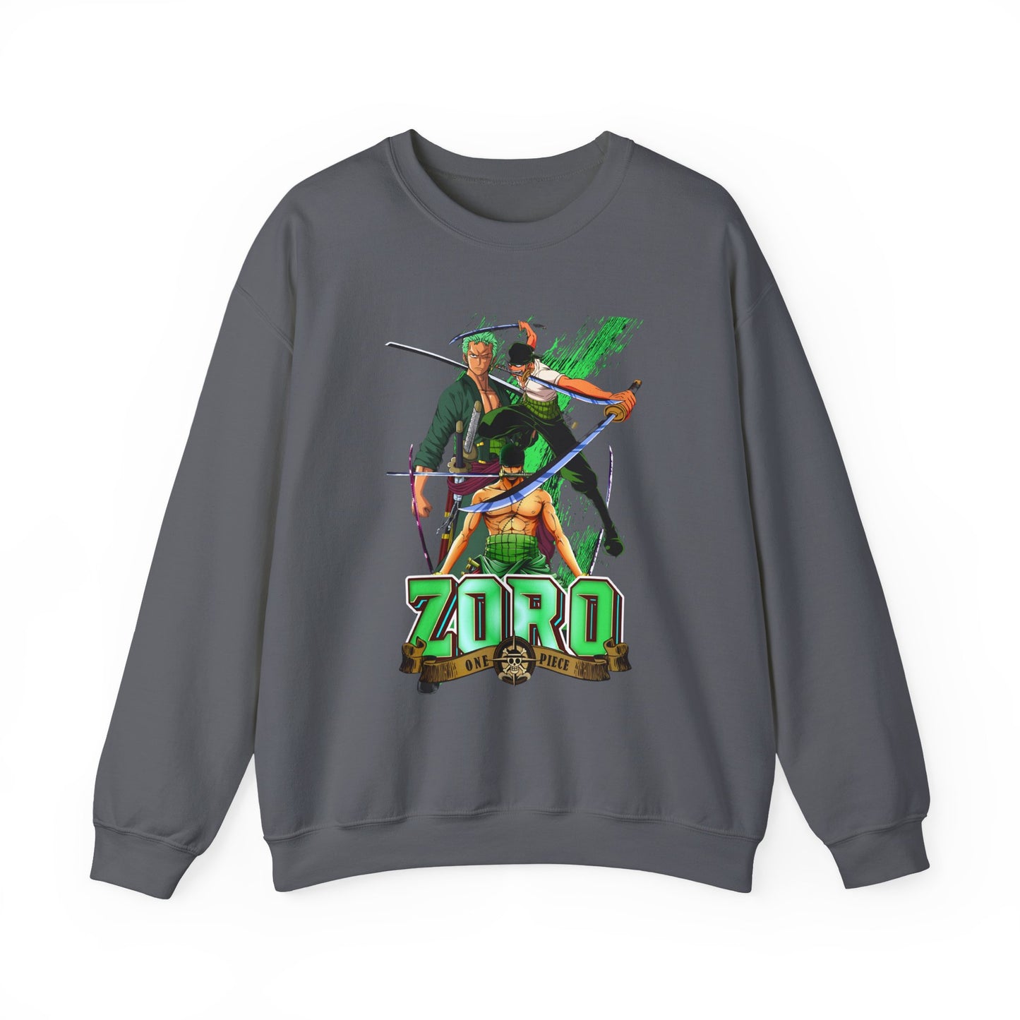 Roronoa Zoro Sword Sweatshirt – 100% Cotton One Piece Anime Pullover for True Fans