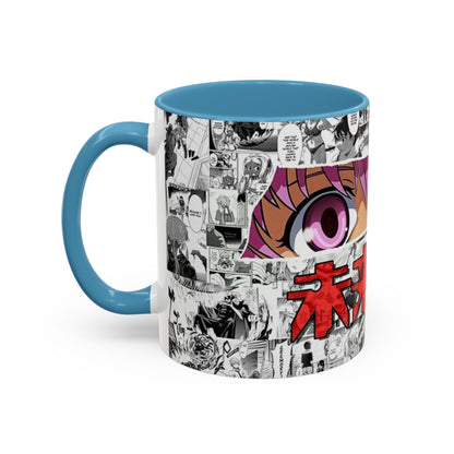Yuno Gasai Accent Handle Mug – Future Diary Anime Cup – 11oz & 15oz Ceramic Gift for Yandere Fans