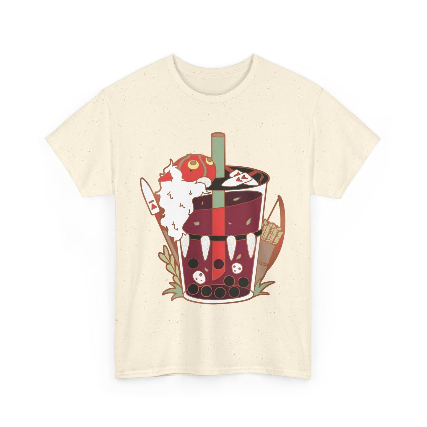 Princess Mononoke Smoothie Art T-Shirt | 100% Cotton Studio Ghibli Anime Tee