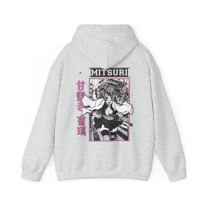 Mitsuri Kanroji Demon Slayer Back Print Hoodie – 100% Cotton Anime Pullover for Fans