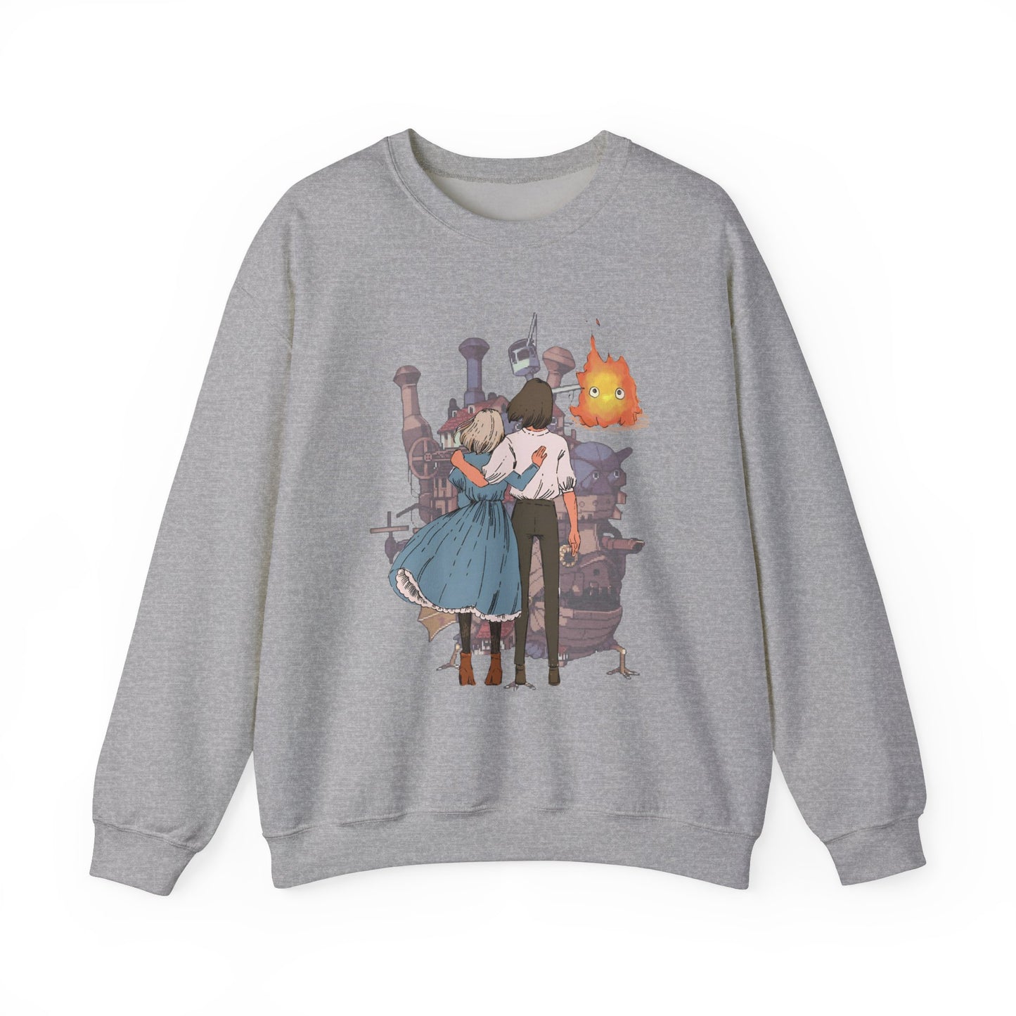 Howl's Moving Castle Love Sweatshirt – 100% Cotton Studio Ghibli Anime Sweatshirt