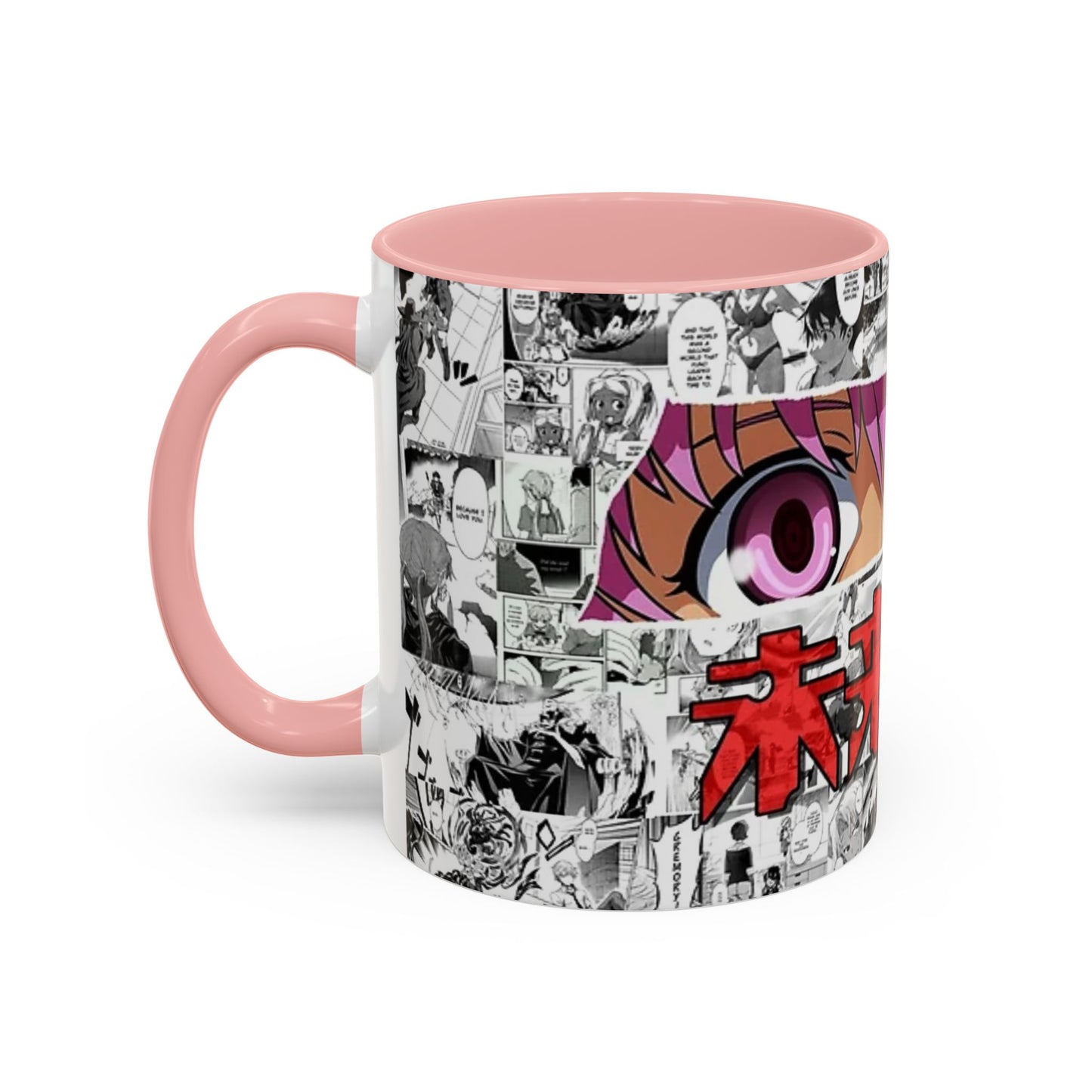 Yuno Gasai Accent Handle Mug – Future Diary Anime Cup – 11oz & 15oz Ceramic Gift for Yandere Fans