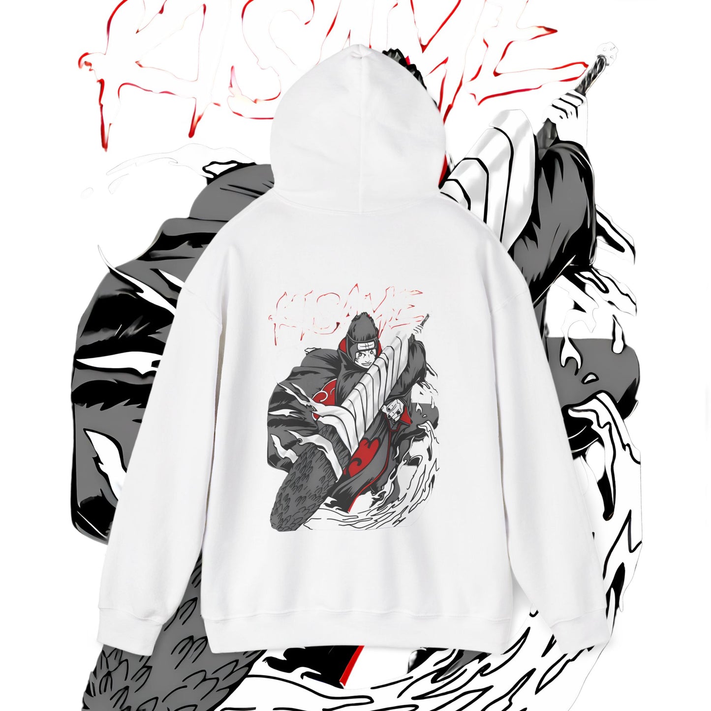 Kisame Hoshigaki Naruto Back Print Hoodie – Premium Cotton Anime Streetwear
