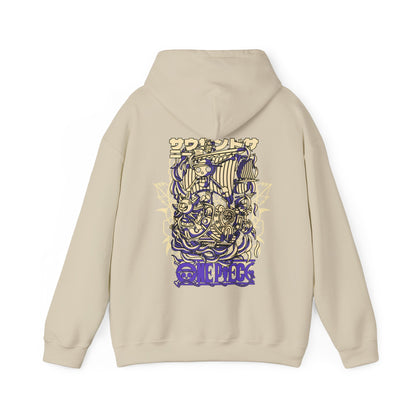 One Piece Ship Back Print Hoodie – 100% Cotton Anime Hoodie Featuring Going Merry & Thousand Sunny