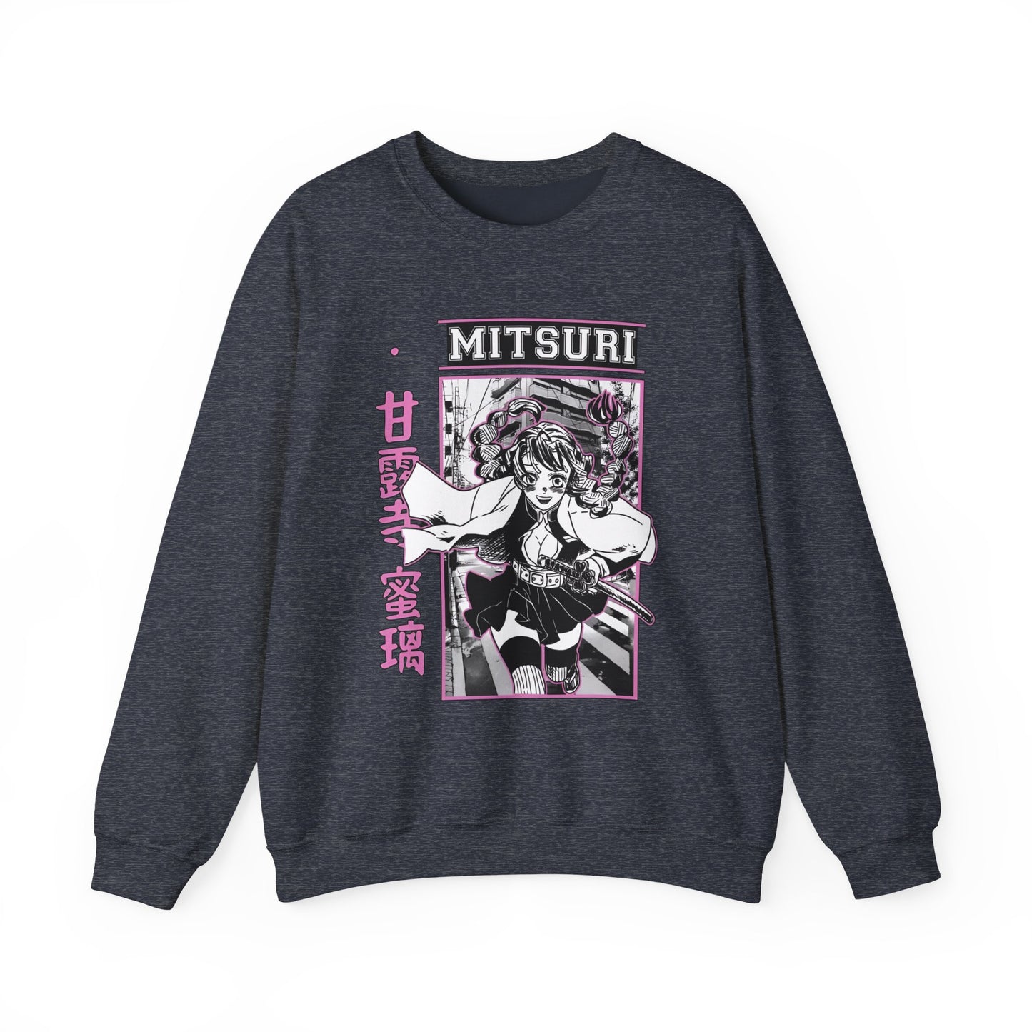 Mitsuri Kanroji Demon Slayer Sweatshirt – 100% Cotton Anime Love Hashira Pullover