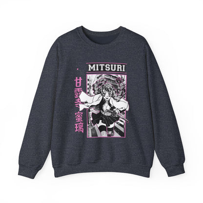 Mitsuri Kanroji Demon Slayer Sweatshirt – 100% Cotton Anime Love Hashira Pullover