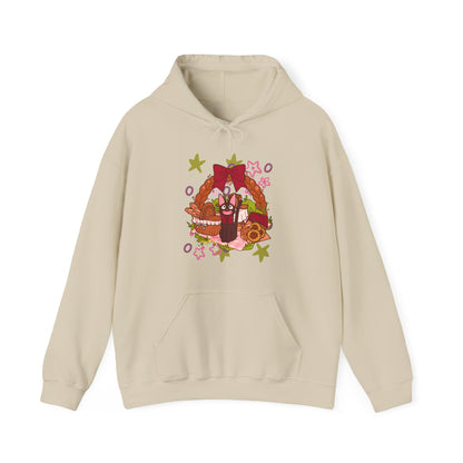Jiji Cat Gift Hoodie – 100% Cotton Studio Ghibli Inspired Anime Hoodie for Fans