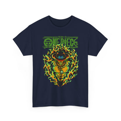 Portgas D. Ace One Piece T-Shirt – 100% Cotton Anime Tee for Fire Fist Fans