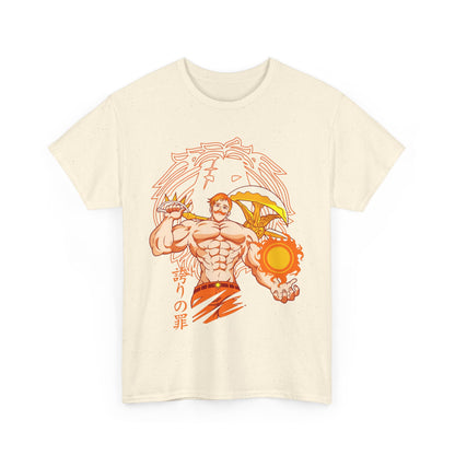 Escanor Seven Deadly Sins T-Shirt – 100% Cotton Anime Tee for Lion’s Sin of Pride Fans