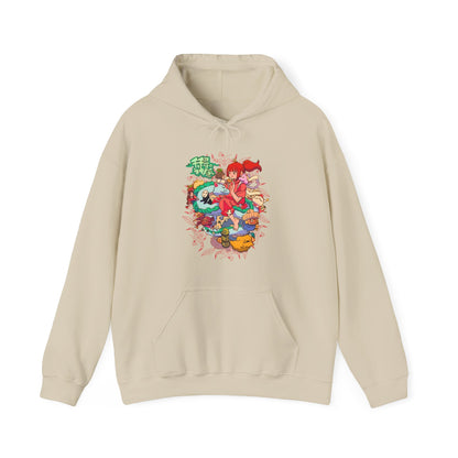 Spirited Away Characters Collage Hoodie – 100% Cotton Studio Ghibli Anime Pullover