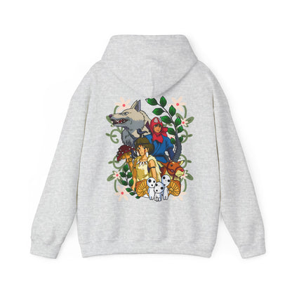 Princess Mononoke Back Print Hoodie – 100% Cotton Studio Ghibli Art Cover Sweatshirt