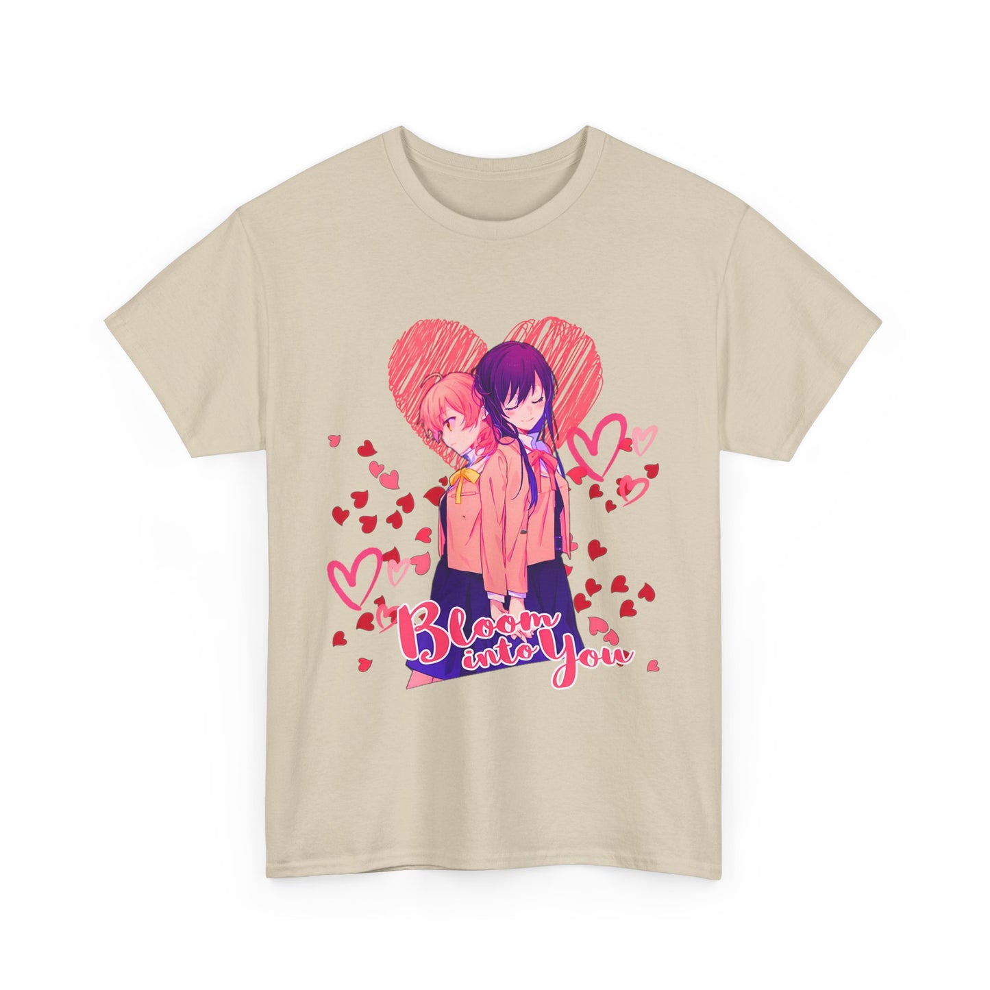 Bloom Into You T-Shirt – 100% Cotton Yuri Anime Tee Featuring Yuu and Touko
