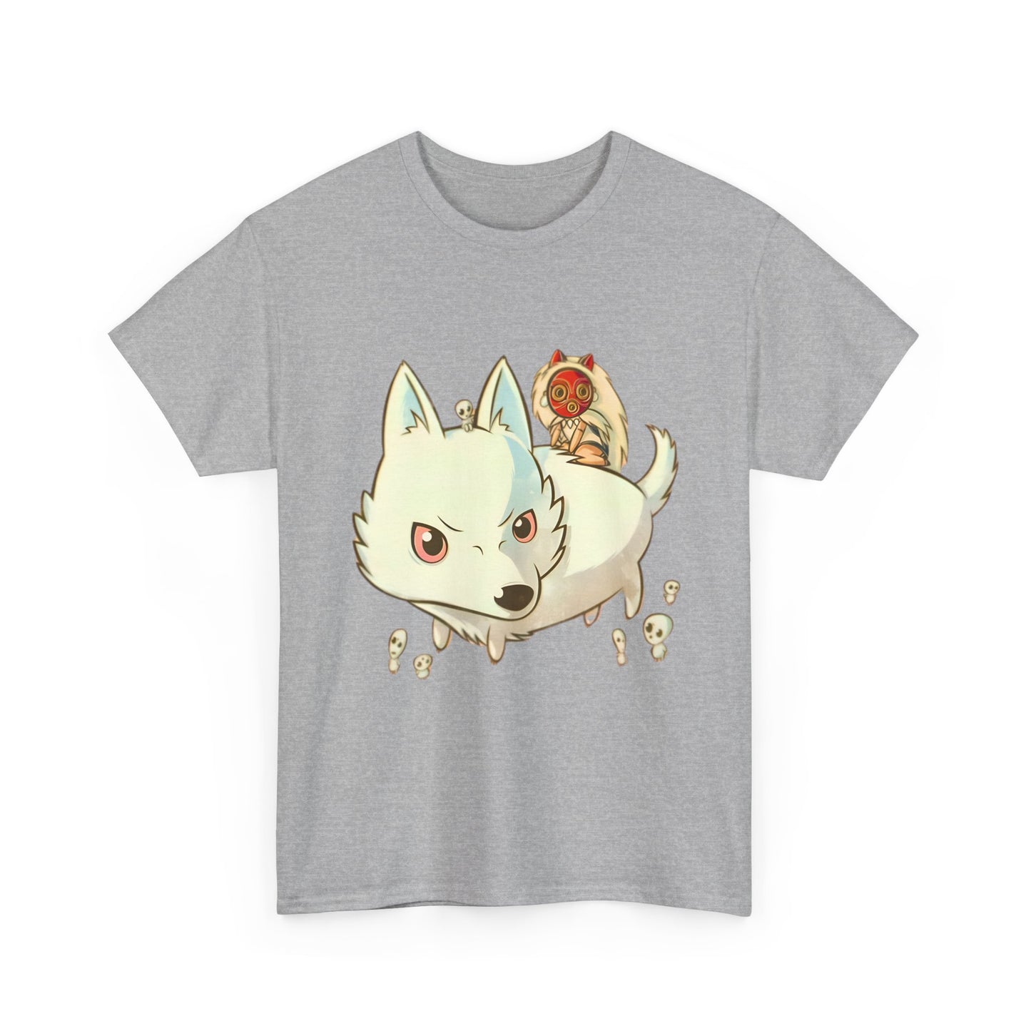 Princess Mononoke Chibi T-Shirt | 100% Cotton Studio Ghibli Cute Anime Tee