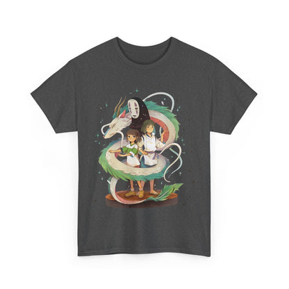 No Face Chihiro and Haku T-Shirt – 100% Cotton Spirited Away Anime Tee