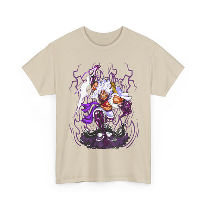 Luffy Gear 5 One Piece T-Shirt – 100% Cotton Anime Tee for Straw Hat Fans