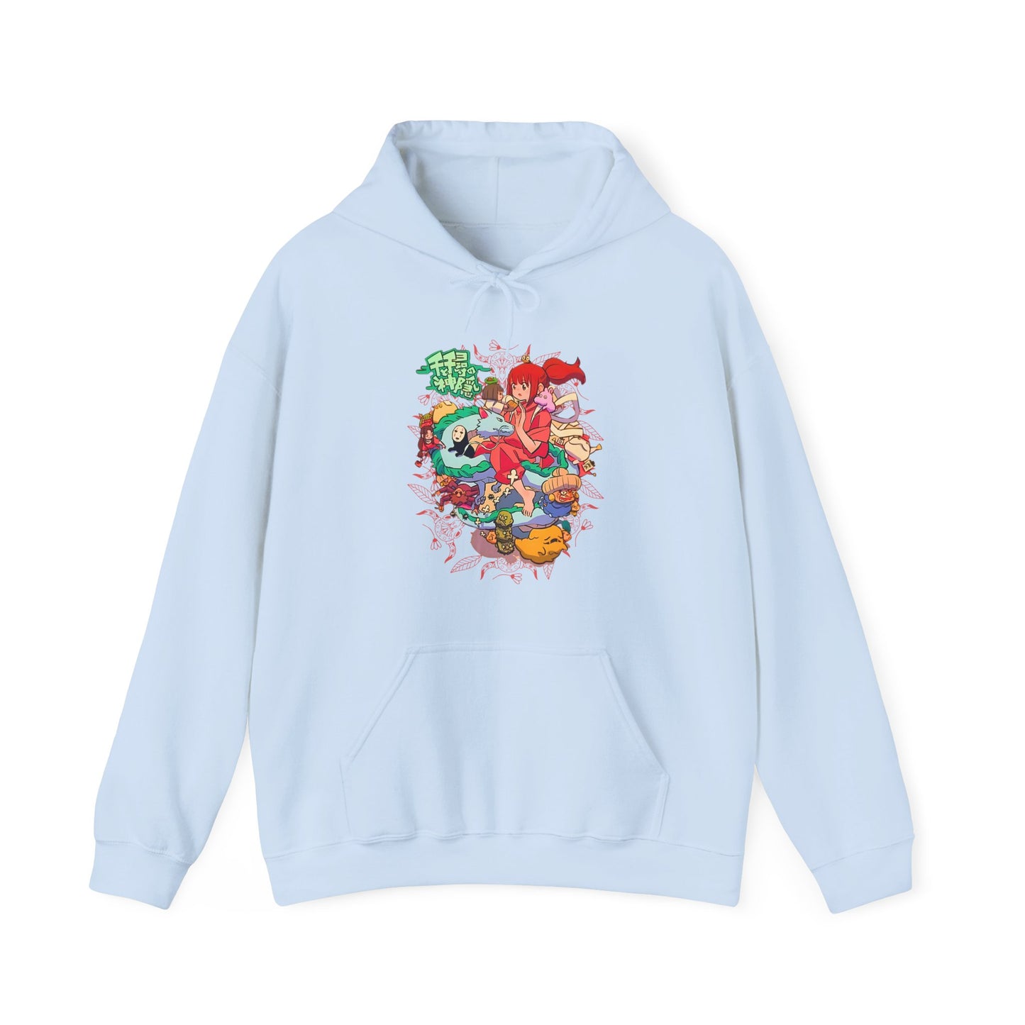 Spirited Away Characters Collage Hoodie – 100% Cotton Studio Ghibli Anime Pullover