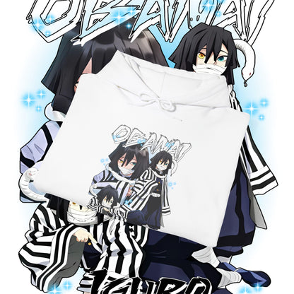 Iguro Obanai Hashira Hoodie 100% Cotton Anime Streetwear