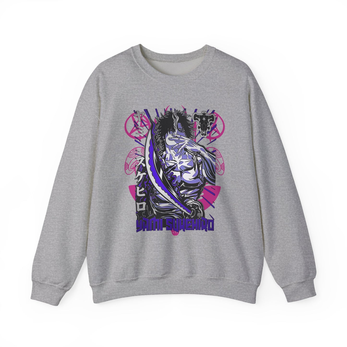 Yami Sukehiro Black Clover Sweatshirt – 100% Cotton Anime Pullover for True Fans