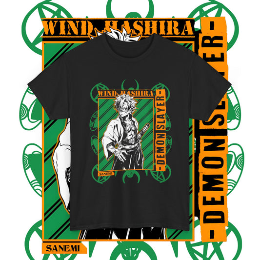 Sanemi Shinazugawa Hashira T-Shirt | Demon Slayer | 100% Cotton Anime Tee