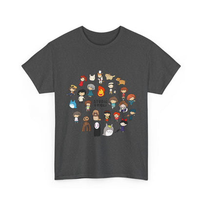 Chibi Ghibli T-Shirt – Cute Anime Characters Tee in 100% Cotton