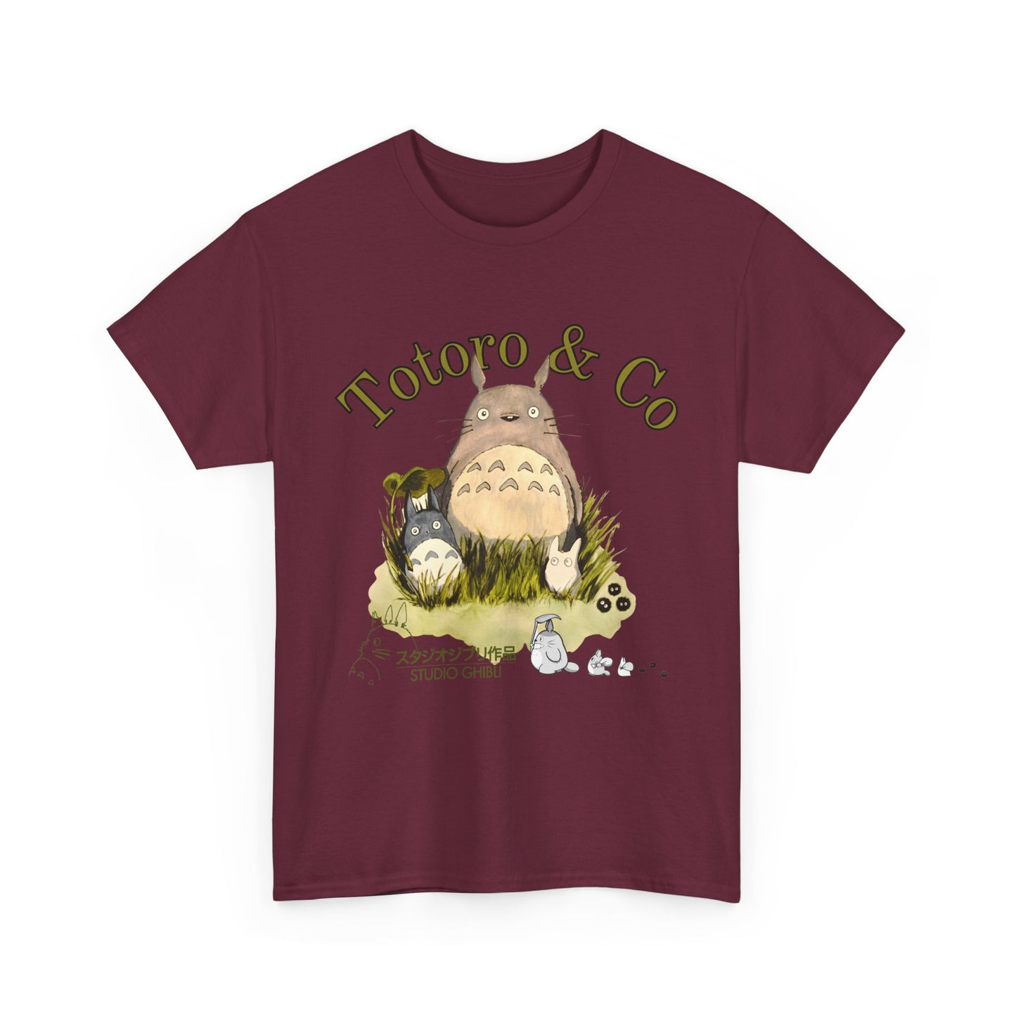 My Neighbor Totoro Ghibli T-Shirt 100% Cotton Anime Tee