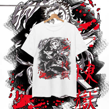 Kyojuro Rengoku Demon Slayer Hashira T-Shirt | 100% Cotton Anime Tee