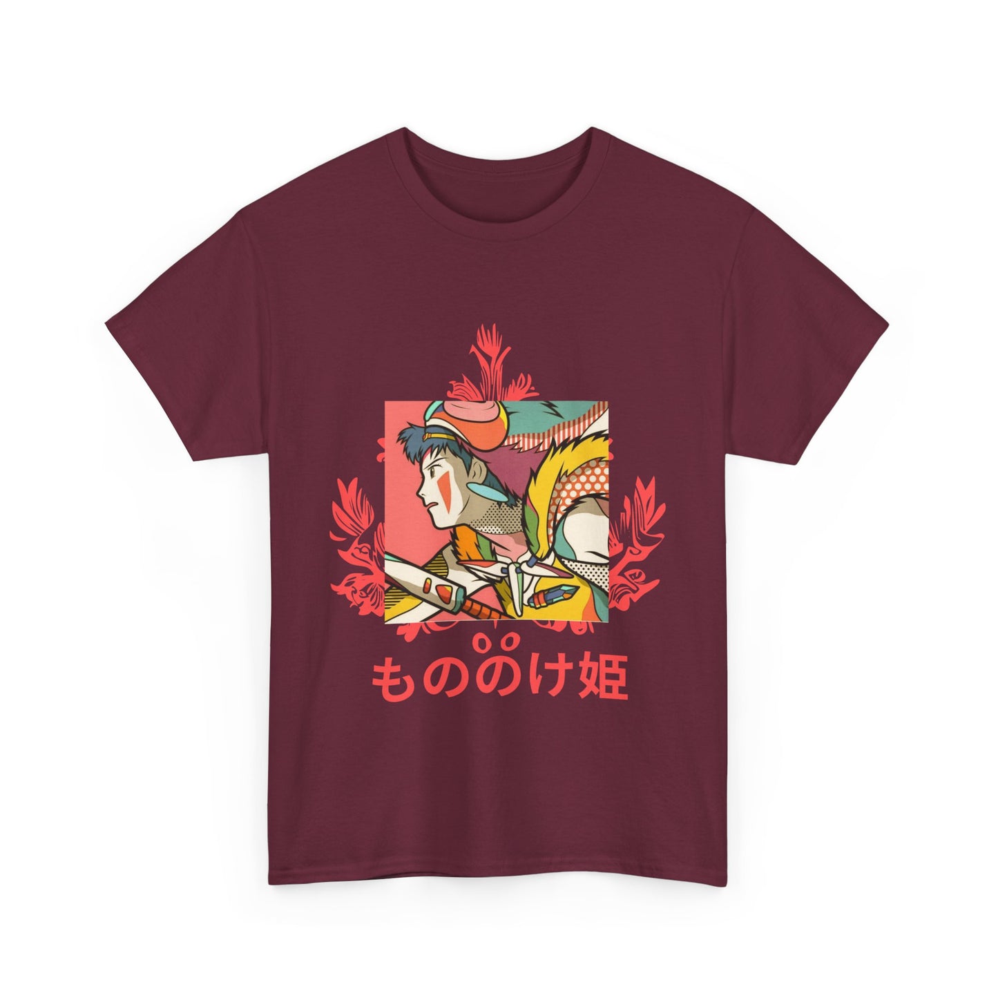 Mononoke Princess T-Shirt – Ghibli Anime Tee 100% Cotton