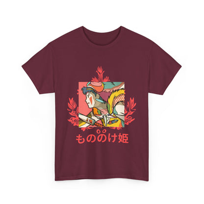 Mononoke Princess T-Shirt – Ghibli Anime Tee 100% Cotton
