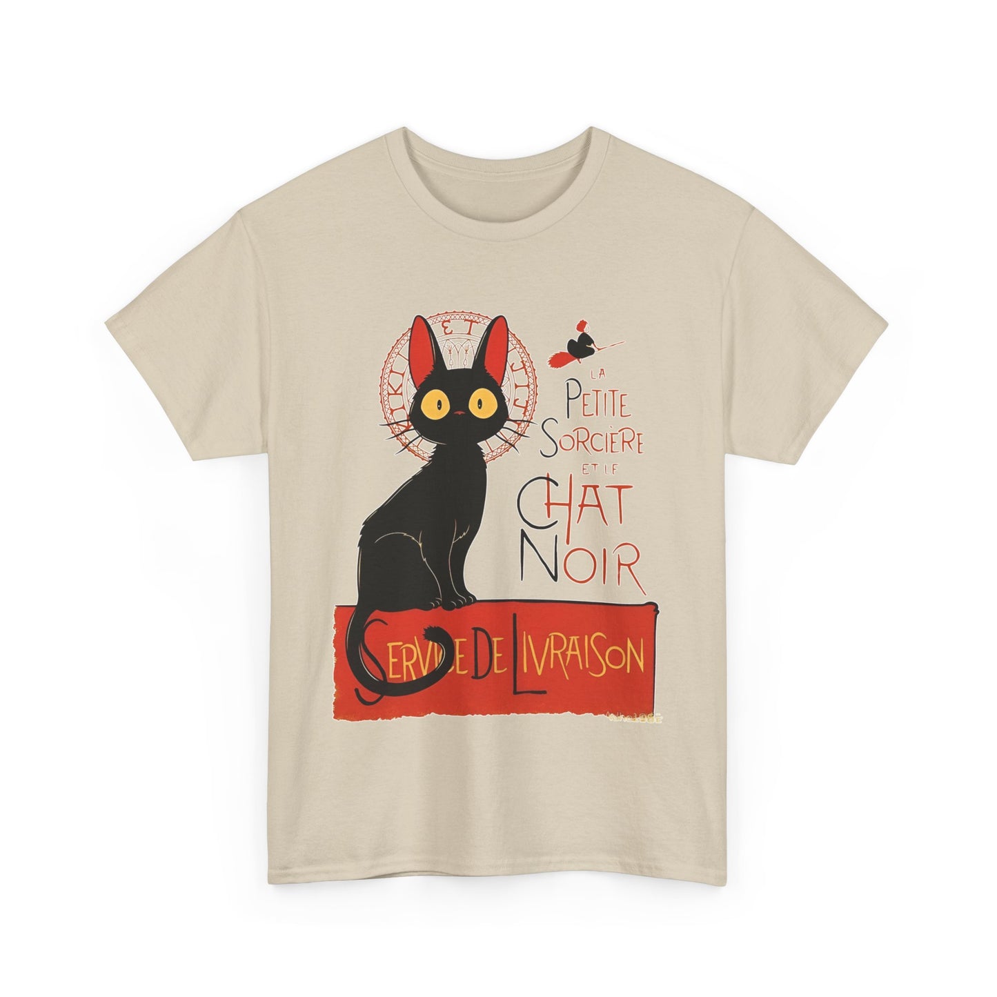 Kiki's Delivery Service T-Shirt – 100% Cotton "Service de Livraison" Studio Ghibli Tee for Fans