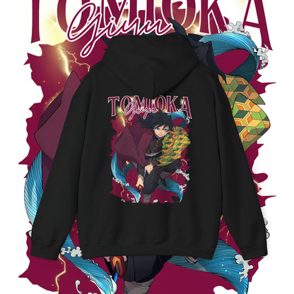 Giyu Tomioka Hashira Hoodie – 100% Cotton Anime Streetwear