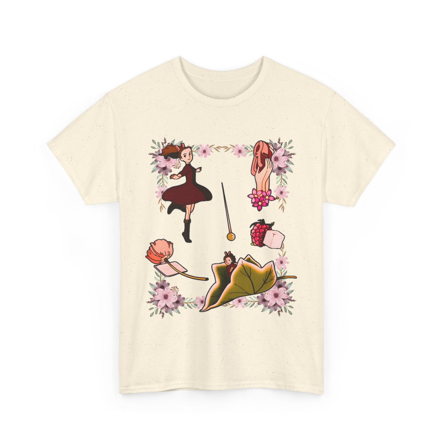 The Secret World of Arrietty T-Shirt – 100% Cotton Ghibli Anime Tee for Fans
