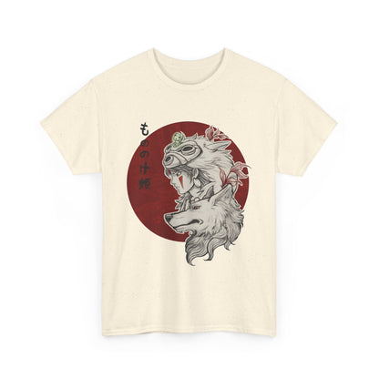 Princess Mononoke Red T-Shirt | Studio Ghibli Anime Cotton Tee