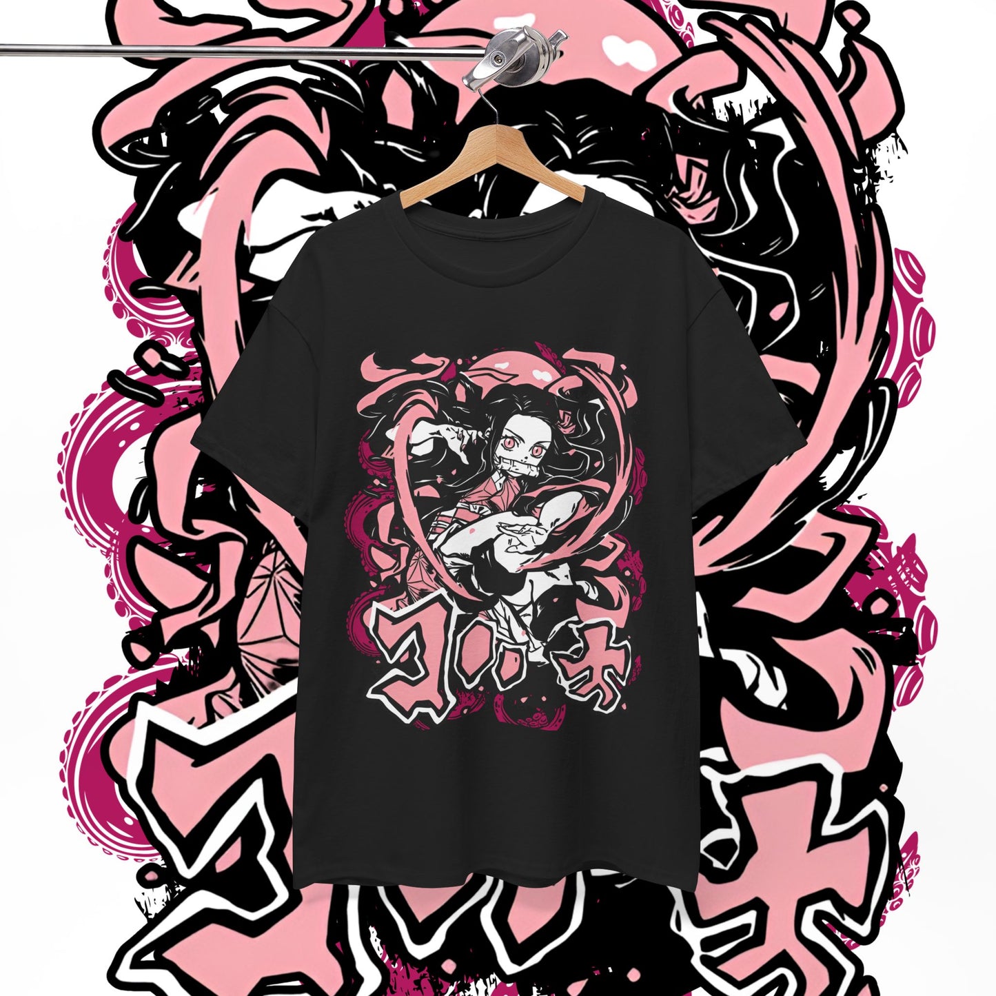 Nezuko Kamado Art T-Shirt | Demon Slayer Waifu | 100% Cotton Anime Tee