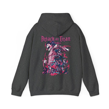 Attack on Titan Back Print Hoodie – 100% Cotton Anime Streetwear