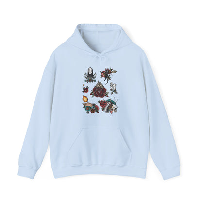 Studio Ghibli Characters Hoodie – 100% Cotton Anime Pullover Featuring Beloved Ghibli Icons