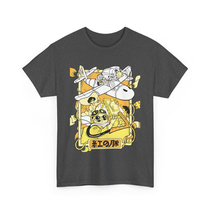 Porco Rosso T-Shirt – 100% Cotton Studio Ghibli Pilot Anime Tee