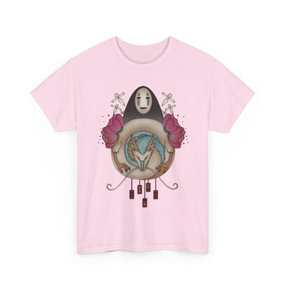Spirited Away Decor T-Shirt 100% Cotton Studio Ghibli Anime Graphic Tee