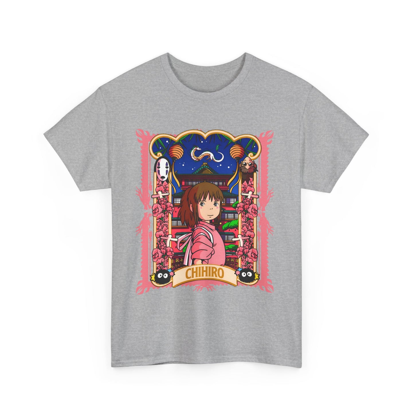 Spirited Away Chihiro T-Shirt – 100% Cotton Studio Ghibli Tee for Anime Fans