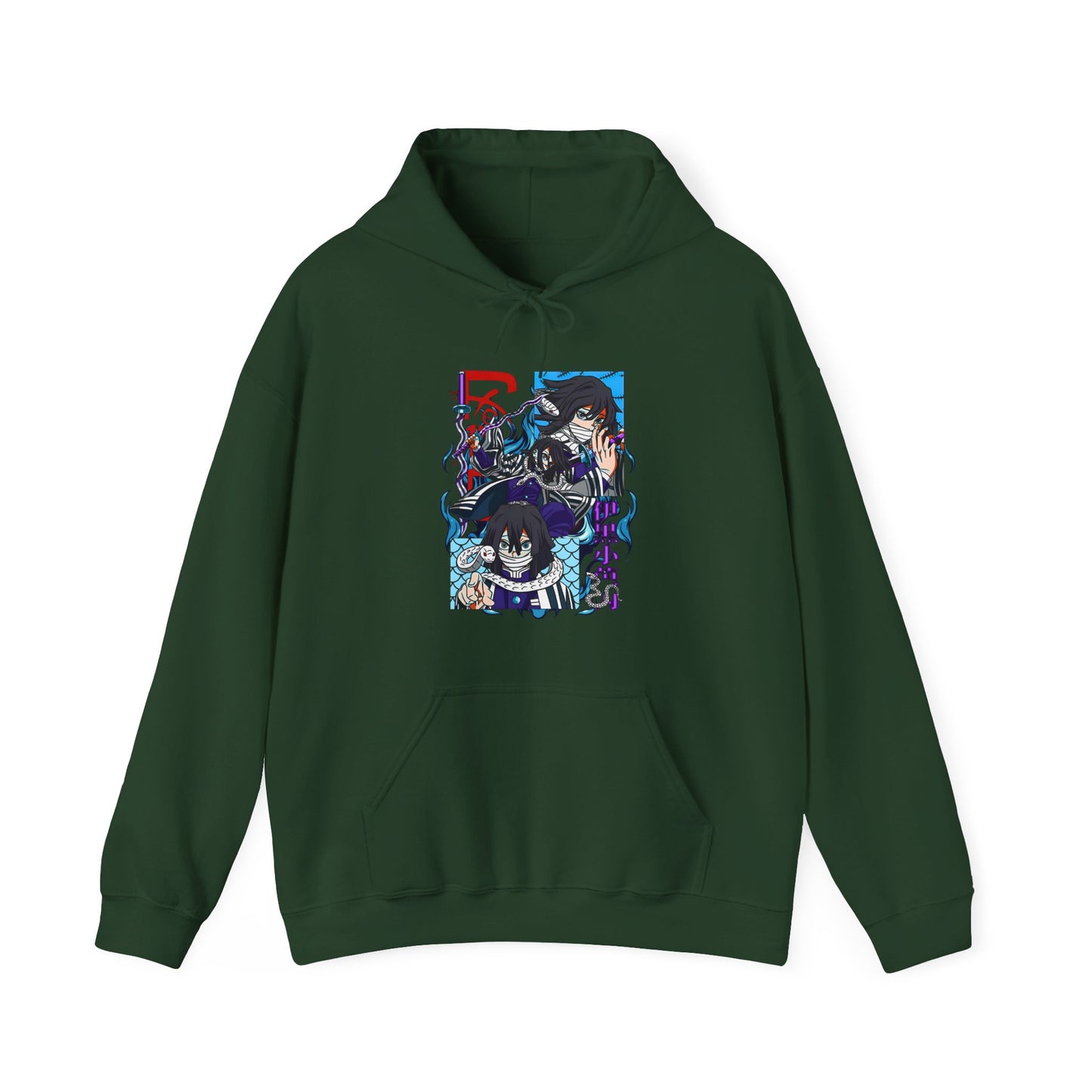 Obanai Iguro Demon Slayer Hoodie – 100% Cotton Serpent Hashira Anime Hoodie