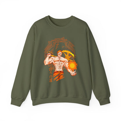Escanor Seven Deadly Sins Sweatshirt – 100% Cotton Anime Pullover for Lion’s Sin of Pride Fans